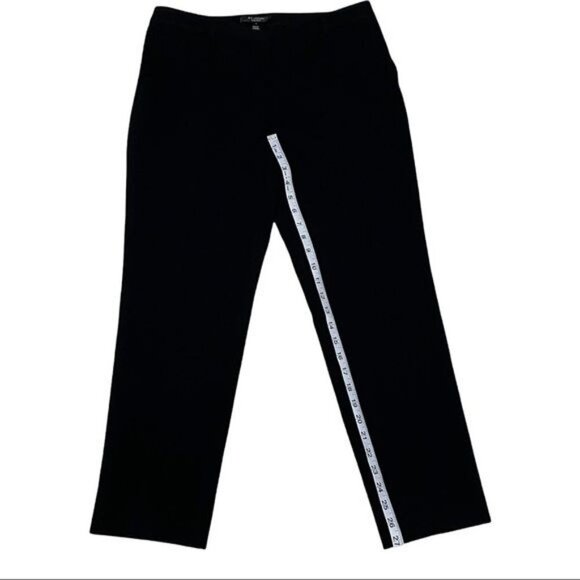 St. John Black Mid Rise Dress Pants Size 4 - Picture 7 of 9